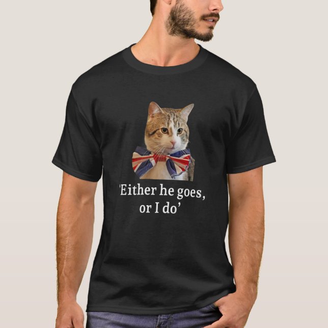 Camiseta O Se Va O Lo Hago Larry El Gato Por Primer Min (Anverso)