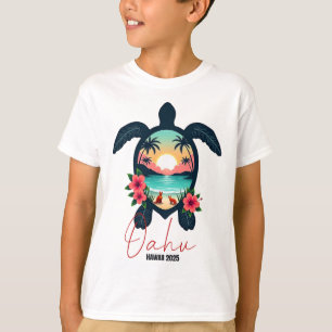 Camiseta Oahu Hawái 2025 Vacaciones de Verano Familia de To