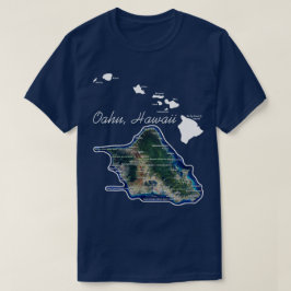 Camiseta Oahu Hawaii con islas hawaianas