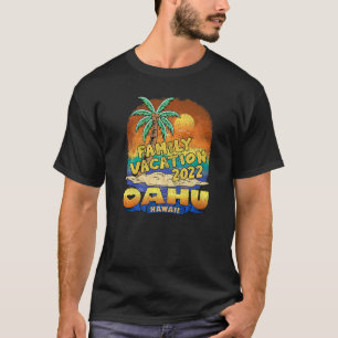 Camiseta Oahu Hawaii Family Vacation 2022 Beach Souvenir