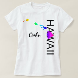 CAMISETA OAHU - ISLAS HAWAII NEON RAINBOW