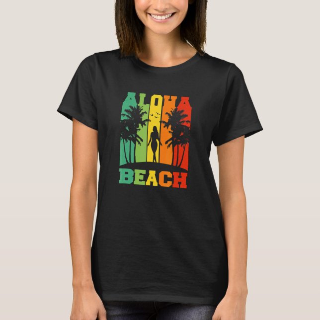 Camiseta Oahu Tropical Island Maui Beach Fiesta Hawaii (Anverso)