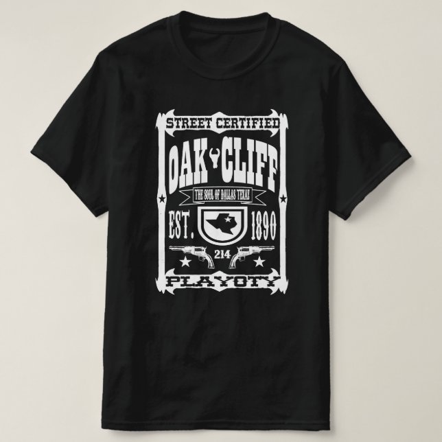 Camiseta ¡Oak Cliff! (Diseño del anverso)