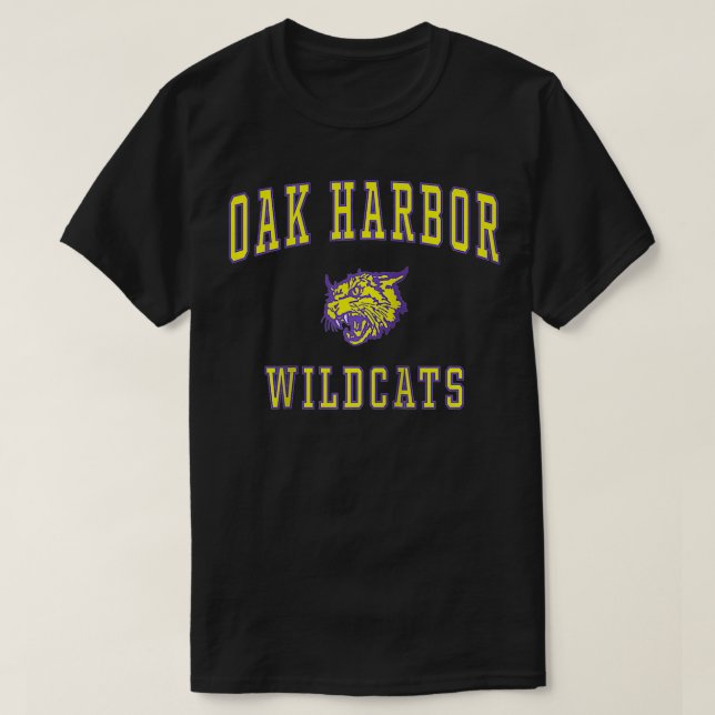 Camiseta Oak Harbor High School Wildcats  (Diseño del anverso)