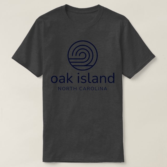 Camiseta Oak Island NC Beach Summer Wave (Diseño del anverso)