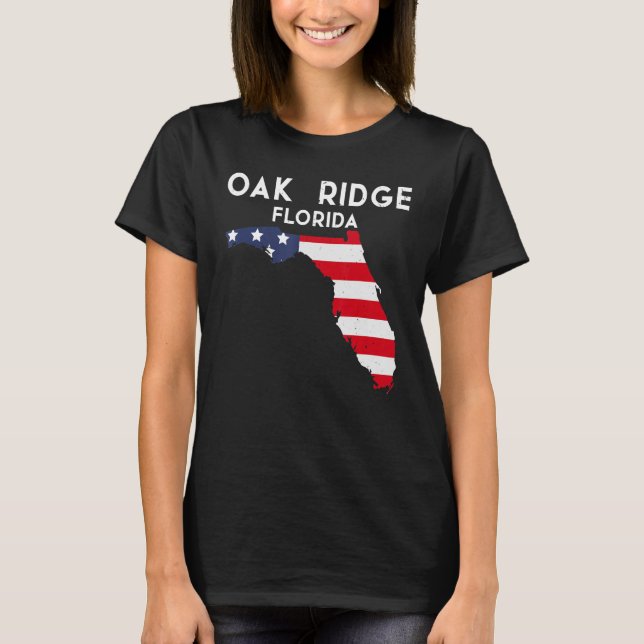 Camiseta Oak Ridge Florida Estados Unidos de América Viaje  (Anverso)