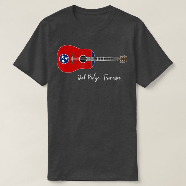 Camiseta Oak Ridge Tennessee Guitar (Diseño del anverso)