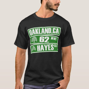 Camiseta Oakland, California (62ª Ave, Hayes St)