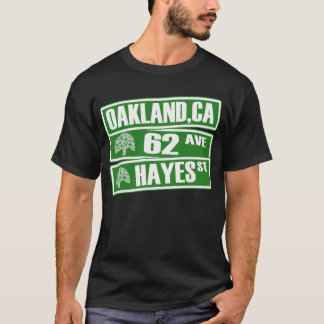 Camiseta Oakland, California (62ª Ave, Hayes St)