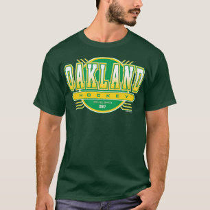 Camiseta Oakland California Hockey Retro Vintage Mar Dorado