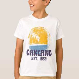 Camiseta Oakland California Retro Surfista Playa Vintage Pa