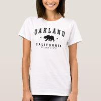 Oakland femenino - Blanco diseño de oso pardo