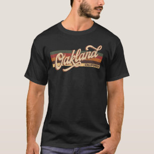 Camiseta Oakland Retro Oakland California, Vieja 80