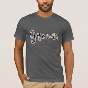 Camiseta Oasis Botánico Tropical Verde Rosa GROOM SR.