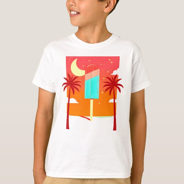 Camiseta Oasis de hielo Starry Summer Palm (Anverso)