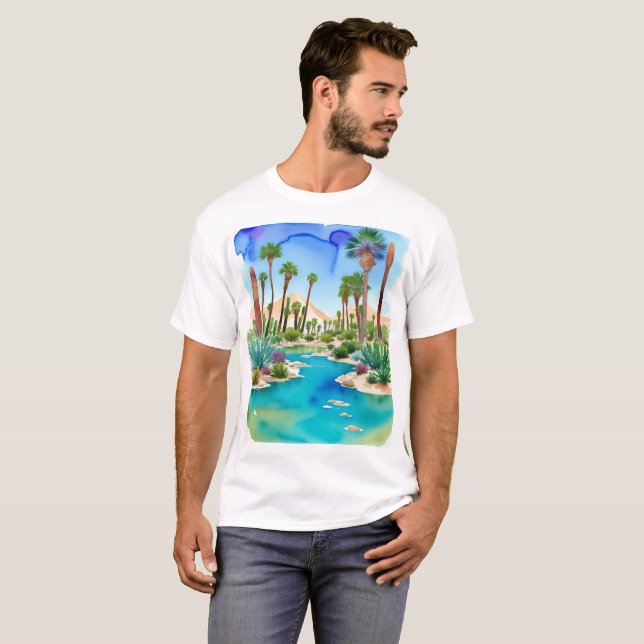 Camiseta Oasis del desierto (Anverso completo)