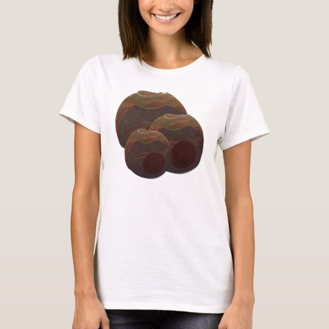Camiseta Oasis del desierto arte de la potería fractal abst (Anverso)