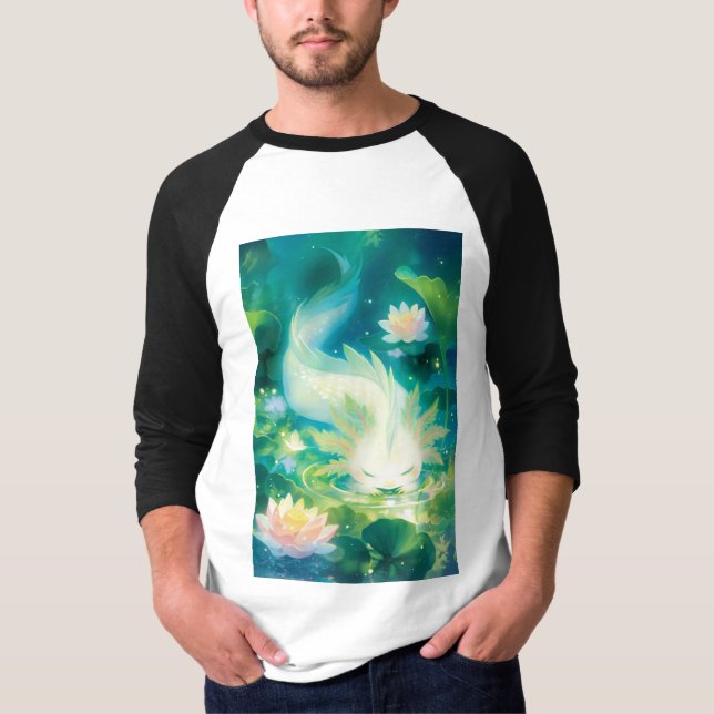 Camiseta Oasis floral de Axolotl (Anverso)