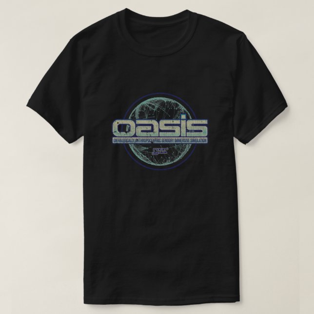 Camiseta OASIS por Gregarious Simulation Systems GSS  (Diseño del anverso)