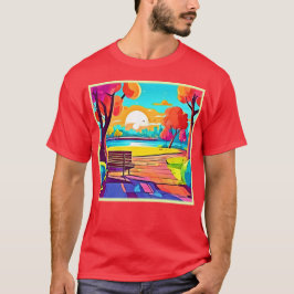 Camiseta Oasis Urbano Sunset Panorama