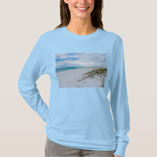 Camiseta Oats De Mar Y Playa De Arena Blanca De Larga Manga
