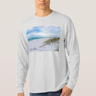 Camiseta Oats De Mar Y Playa De Arena Blanca De Larga Manga