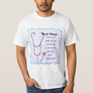 Camiseta Ob Gyn Enfermera personalizado del Corazón Enferme