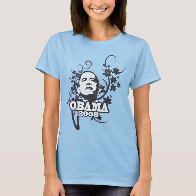 Camiseta Obama '08 Vintage (Anverso)