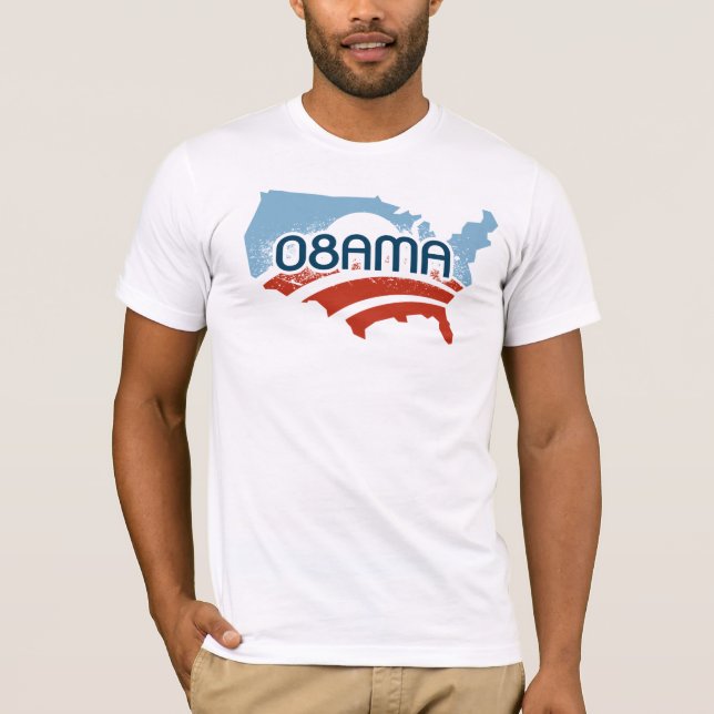 Camiseta Obama: 08AMA (Anverso)