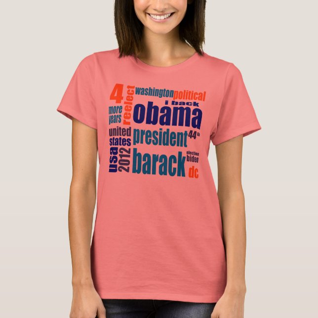 CAMISETA OBAMA 2012 CLOUD (Anverso)