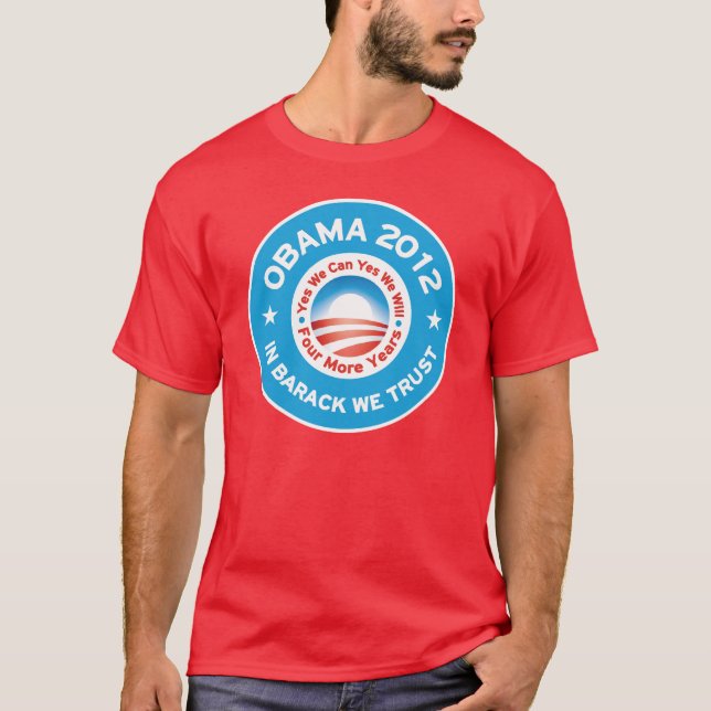 Camiseta Obama 2012 - En Barack confiamos en (Anverso)