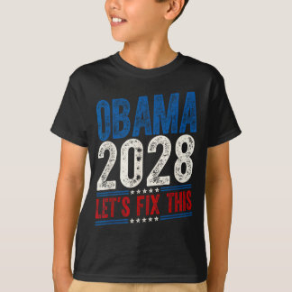 Camiseta Obama 2028 Let's Fix This Obama 48th President
