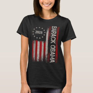 Camiseta Obama 2028 Michelle Obama por la bandera de Estado