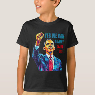 Camiseta Obama 2028 Sí Podemos otra vez Obama 48º President