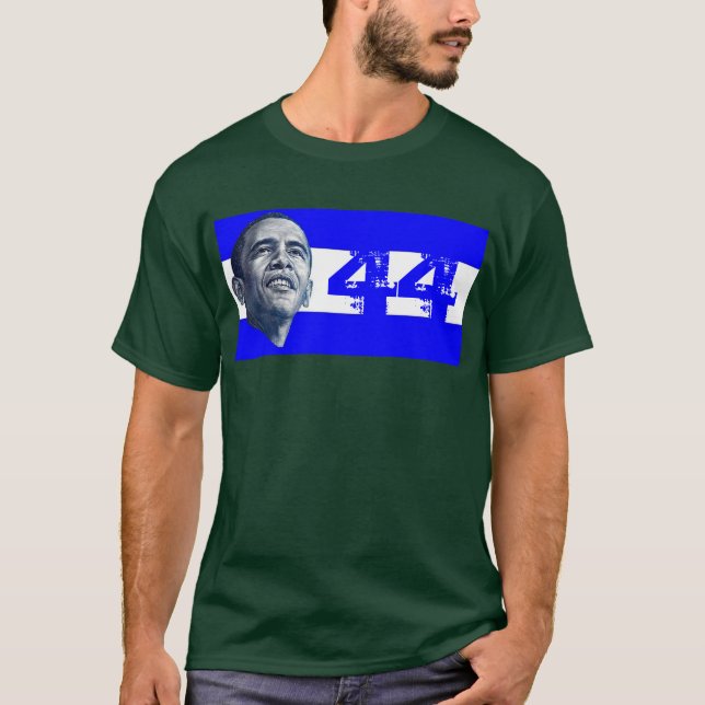 Camiseta Obama 44 (Dbl echó a un lado) (Anverso)