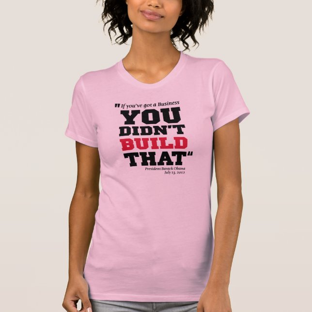 Camiseta Obama ataca el negocio - elección 2012 (Anverso)