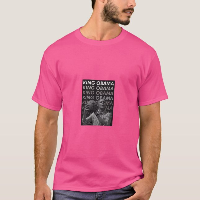 Camiseta Obama Baloncesto Rey (Anverso)