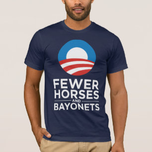 Camiseta Obama Biden 2012 menos caballos y bayonetas