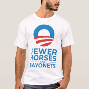 Camiseta Obama Biden 2012 menos caballos y bayonetas
