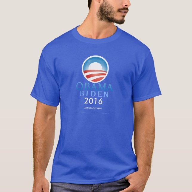 Camiseta Obama Biden 2016 (Anverso)