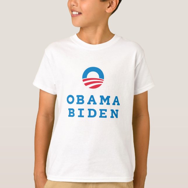 Camiseta Obama Biden "O" Logo Vertical (Color) (Anverso)