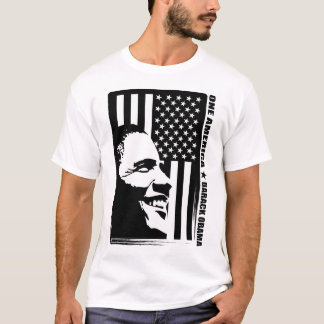 Camiseta Obama blanco y negro