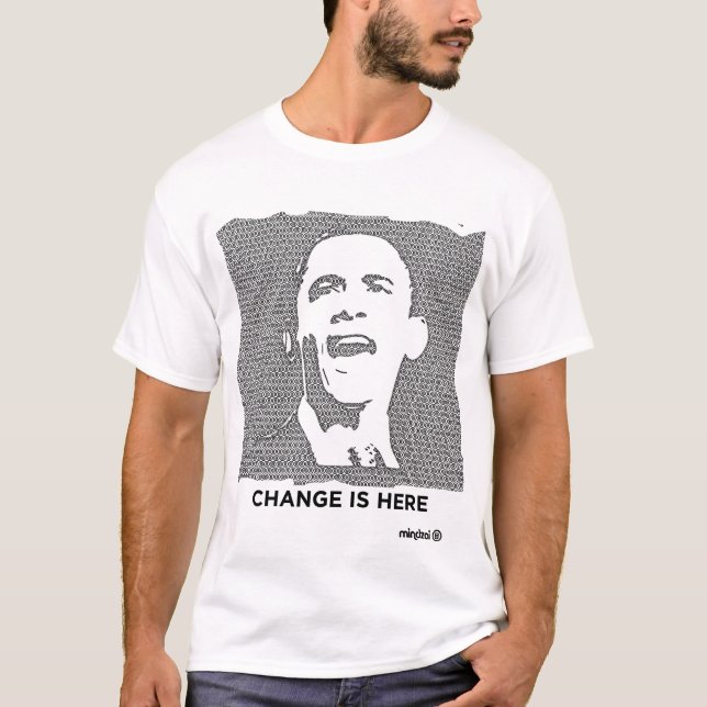 Camiseta Obama: Cambie está aquí (Anverso)