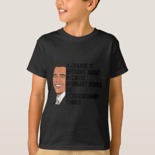 Camiseta Obama cita a Barack Obama como político
