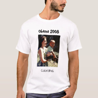 Camiseta Obama con su madre, daltónico…, Obama 2008