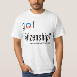 Camiseta ¿Obama consiguió ciudadanía?