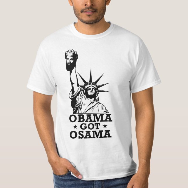 Camiseta obama consiguió osama (Anverso)