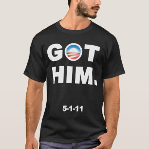 Camiseta Obama consiguió Osama. Matan a Bin Laden.