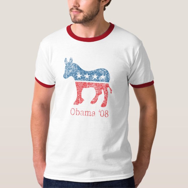 Camiseta Obama Demócrata '08 (Anverso)
