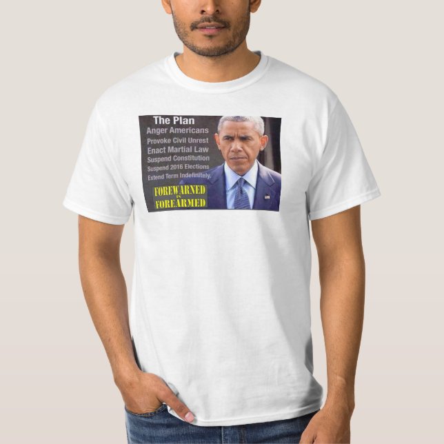 Camiseta OBAMA, el plan (Anverso)